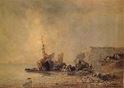 Boats on the Shore of Normandy